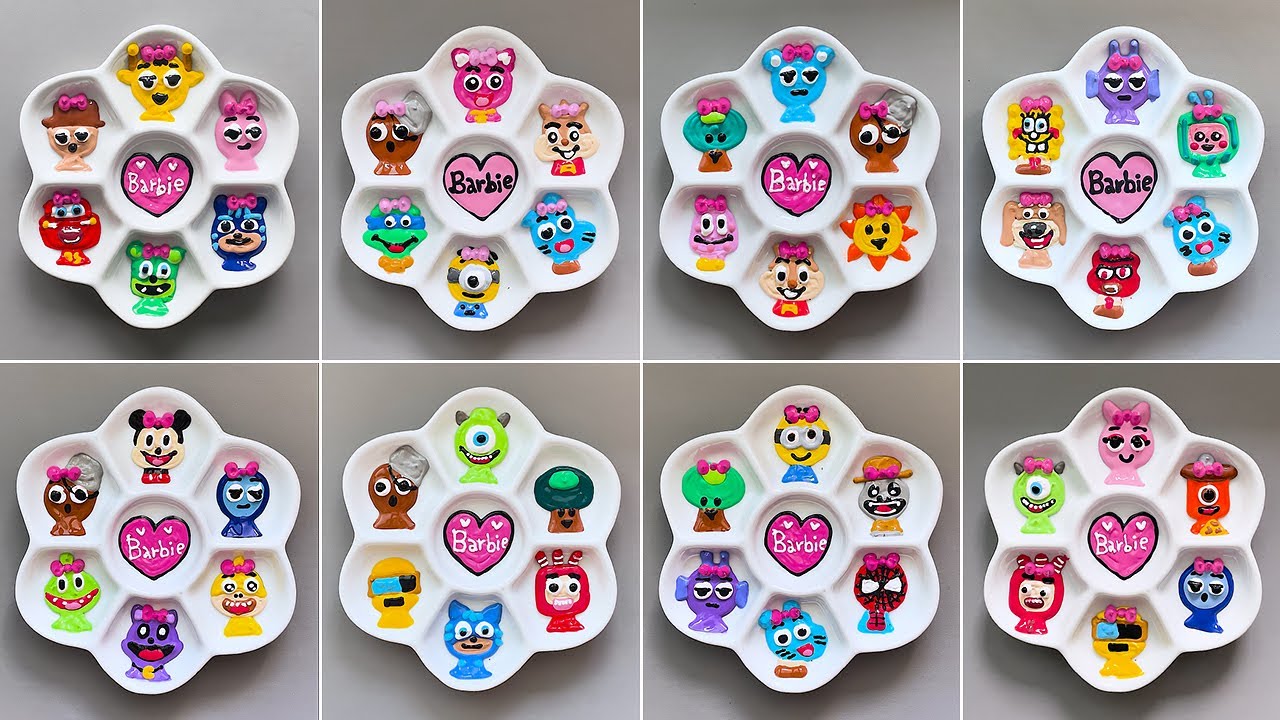 Коллекция смешивания цветов для куклы Барби Sprunki, часть 2 💘 Угадайте финальный цвет?