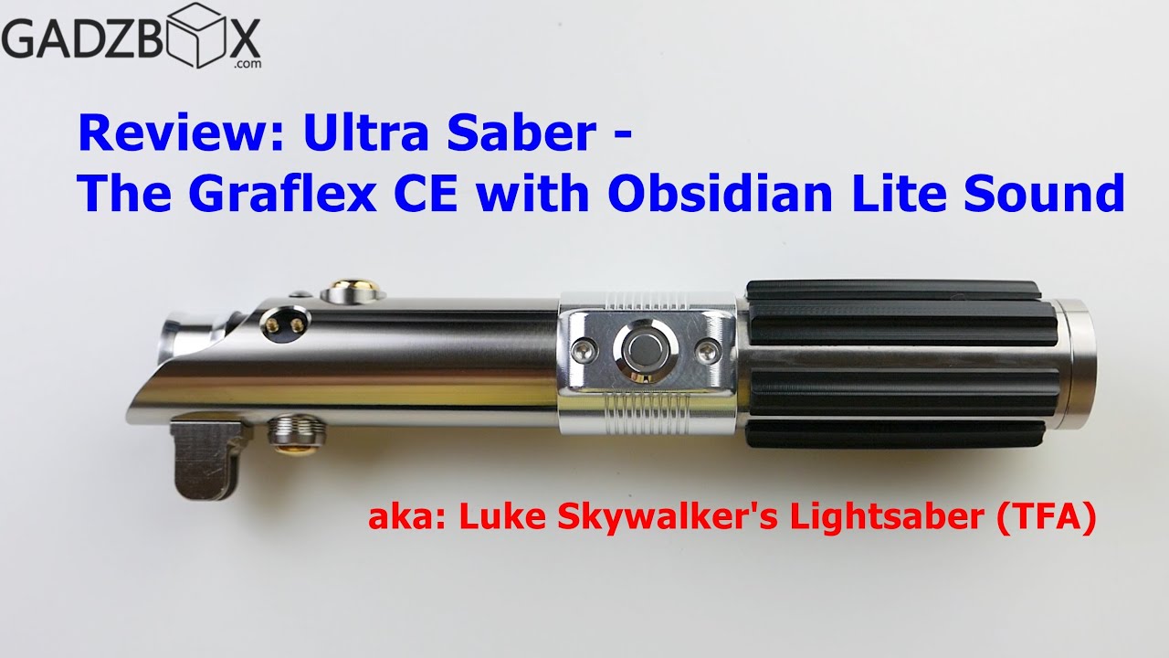 review ultra sabers lightsaber the graflex ce with obsidian lite sound english