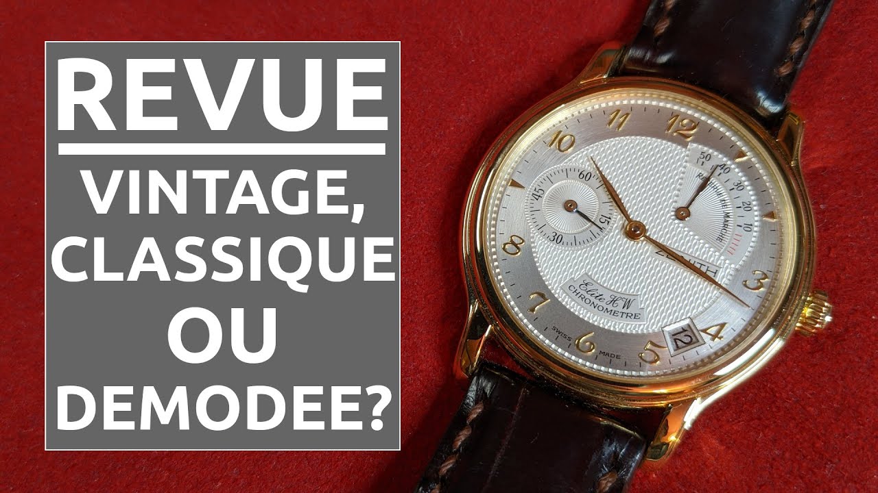 Zenith Elite Réserve de marche - Une dress watch des années 90 en or 18k - Bréguet du pauvre ?