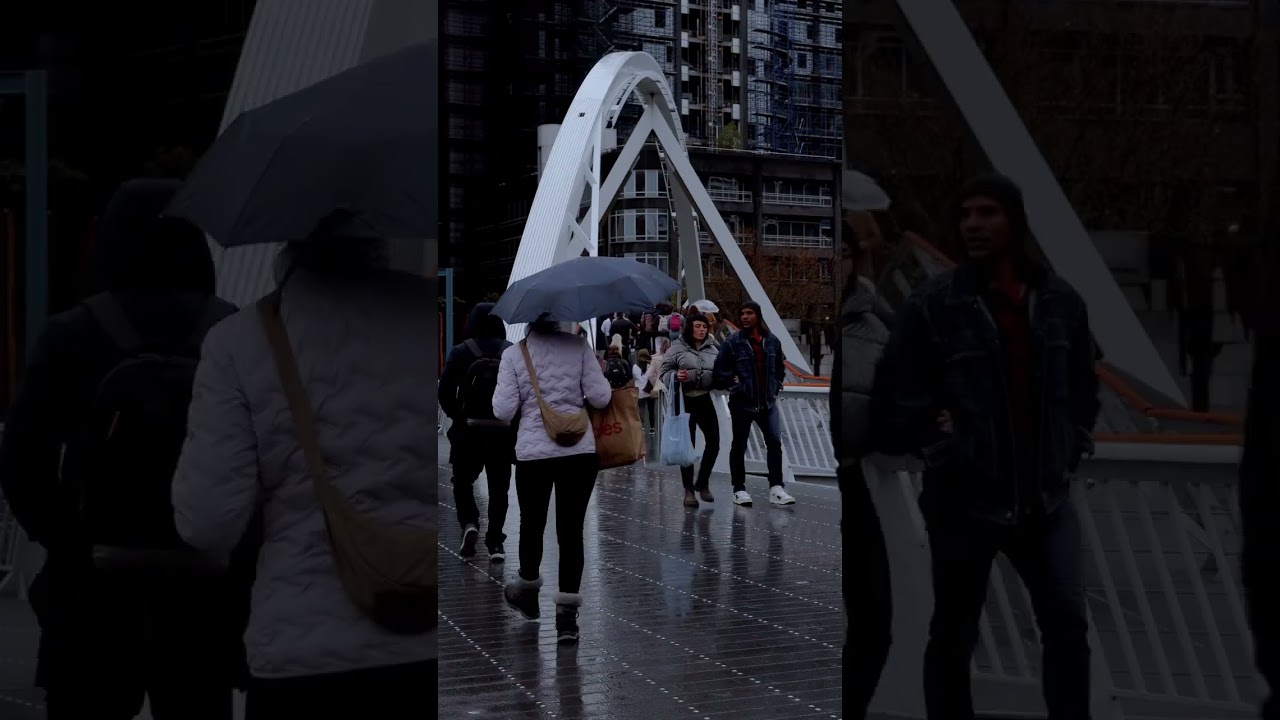 winter in Melbourne city 