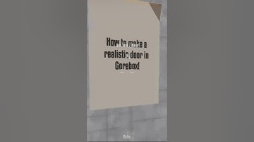 How to make a realistic door in Gorebox! #gorebox #f2games #tutorial #tutorials #door #doors