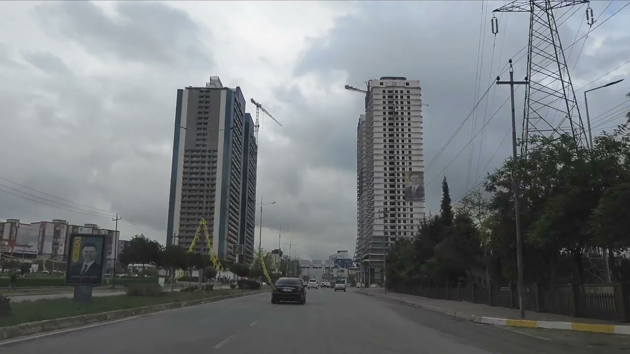 جادەیێن دهوکێ.. شوارع دهوك4 جو غيوم وممطر.. 