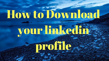 How to Download your linkedin profile || LinkedIn Profile Tips || Rakesh Tech Solutions