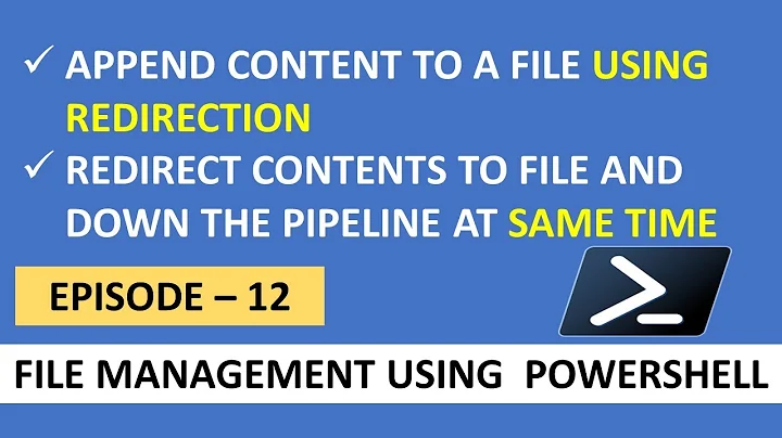 Populate Contents With Redirection // EP 12 // Efficient & Automatic File Management With PowerShell