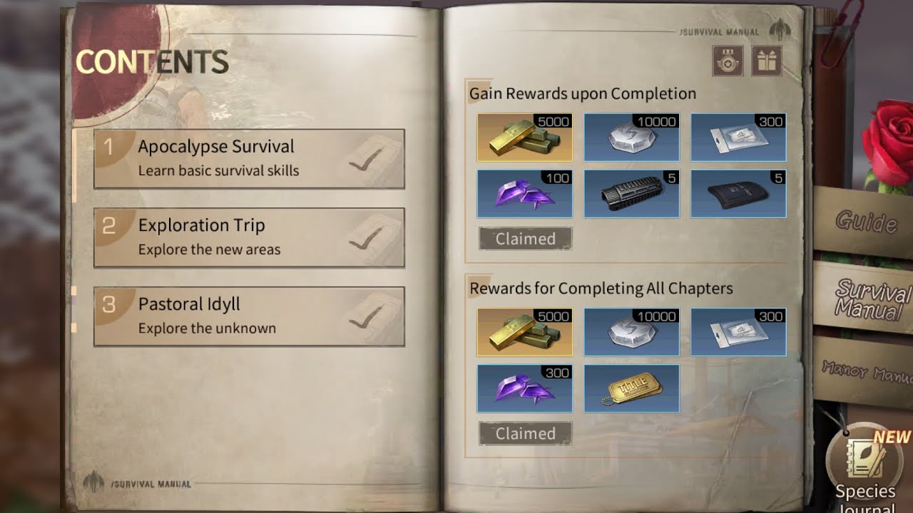 Survival Manual - All Chapters | Asia Survival Server | Gameplay Walkthrough | Lifeafter