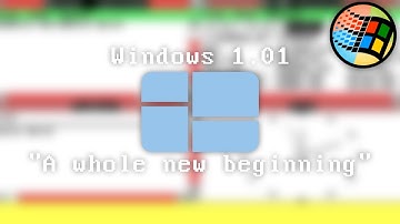Windows 1.01: "A whole new beginning" | Windows Beta Explorer