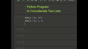 #python program to Concatenate Two Lists || #coding
