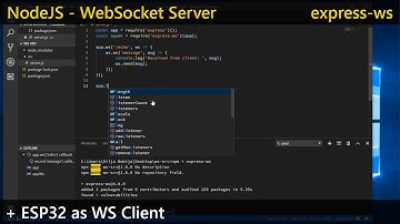 NodeJS WebSocket Server + ESP32 Client