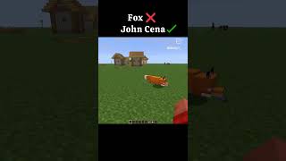 #Minecraft #Fox ❌️ #john Cena ✅️ #memes #gaming #games