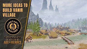 Village is Finally Complete! More ideas to build Vanir Cabin in Conan Exiles (Speed Build/ No Mods)