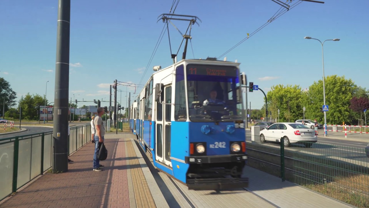 Poland, Kraków, tram 11 ride from Lipska to Smolki