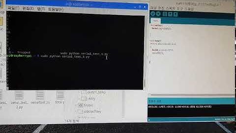 Arduino와 Raspberry Pi 시리얼 통신하기 허성윤(201403586), 최초로(201603590)