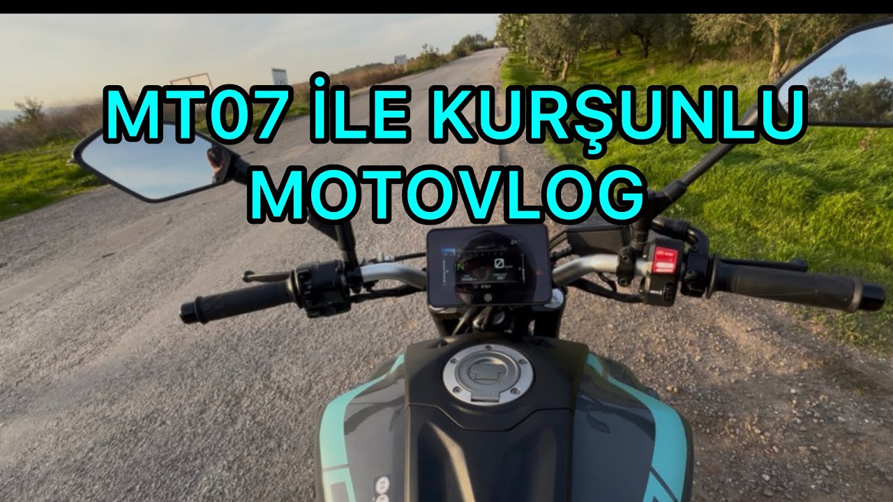 YAMAHA MT07 İLE KÖY YOLLARINDAN KURŞUNLUYA GİDİYORUZ MOTOVLOG