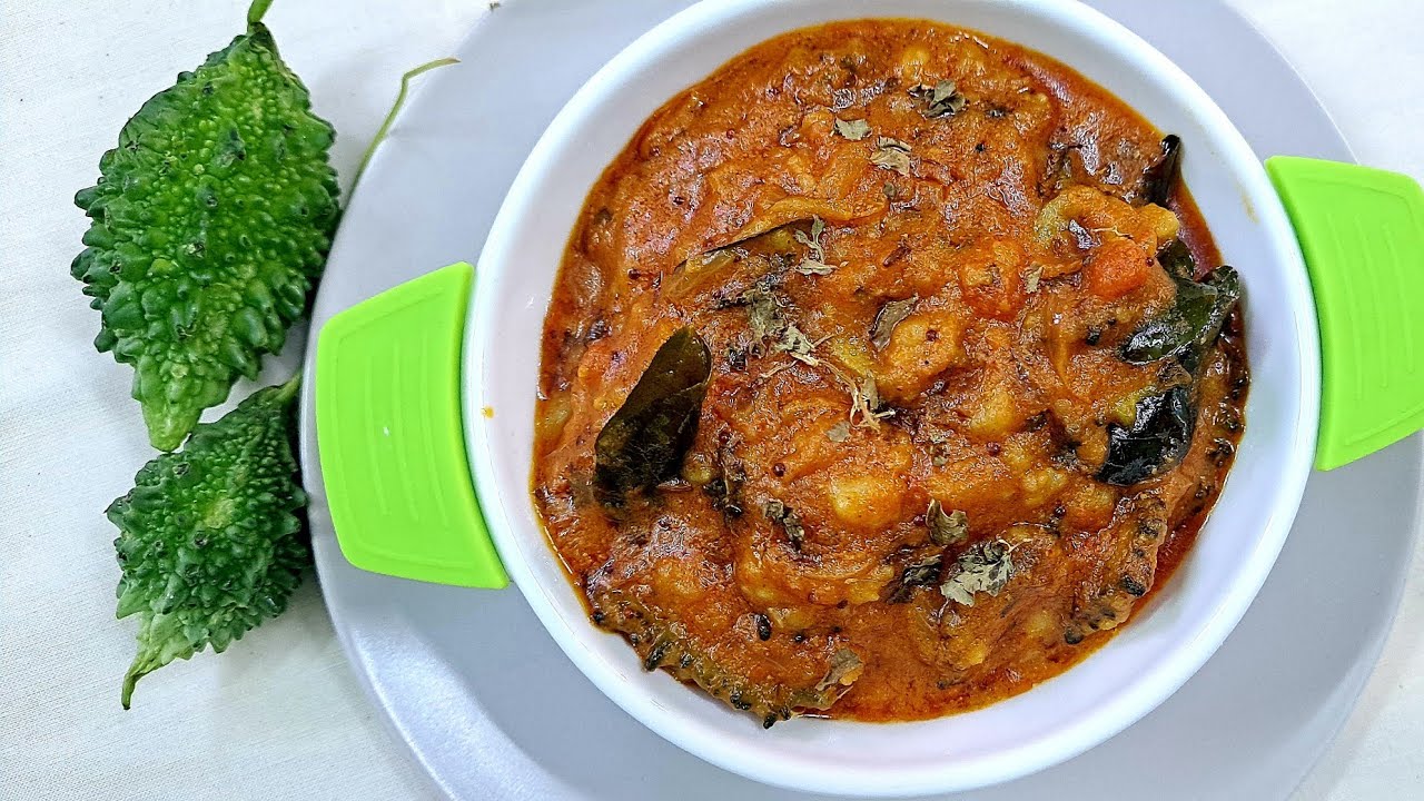 100% கசப்பில்லாத பாகற்காய் குழம்பு|Pavakkai kulambu in tamil|Bittergourd gravy|kulambu recipes tamil