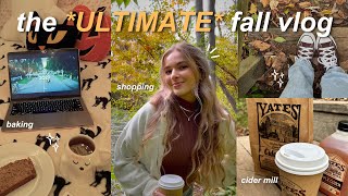 the ULTIMATE fall vlog 🍂✨ shopping, baking, \& cozy movie night