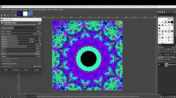 How to make kaleidoscope digital #art  with GIMP