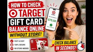 How to check Target gift card balance online without store