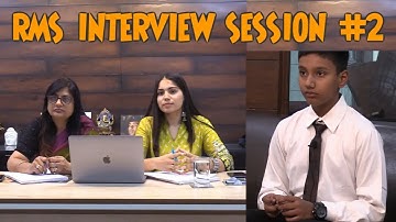RMS Interview Session - 2 | RMS Entrance Exam Preparation