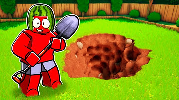 Digging A Hole IN ROBLOX