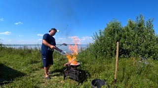 картинка: РЫБАЛКА НА СПИНИНГ. РЕКА БЕЛАЯ-КАМА.СЛИЯНИЕ ДВУХ РЕК. часть 2.