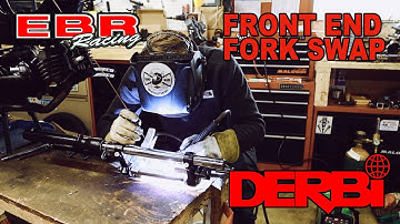 EBR FORK SWAP. Tig Welding and Loose bearings. Derbi Revolution