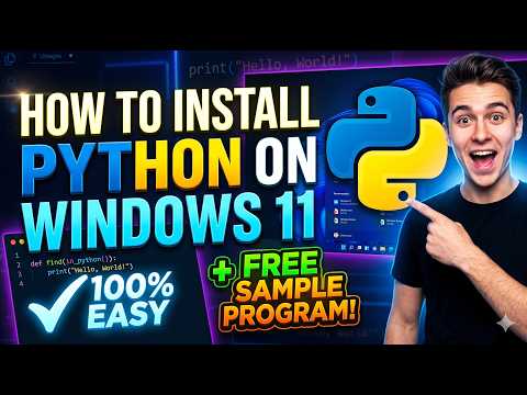 How to install Python on Windows 11 for beginners, and a sample program
