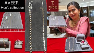 Tanishq Aveer Mens Collection Gents Stylish D Chains,Bracelets With Codes And Price