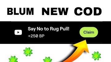 Blum New Video Code 20 September | Blum Today video code | Say No to Rug Pull! Video Code