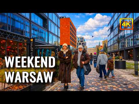 The Perfect Weekend Atmosphere – Warsaw City Walking Tour | 4K HDR