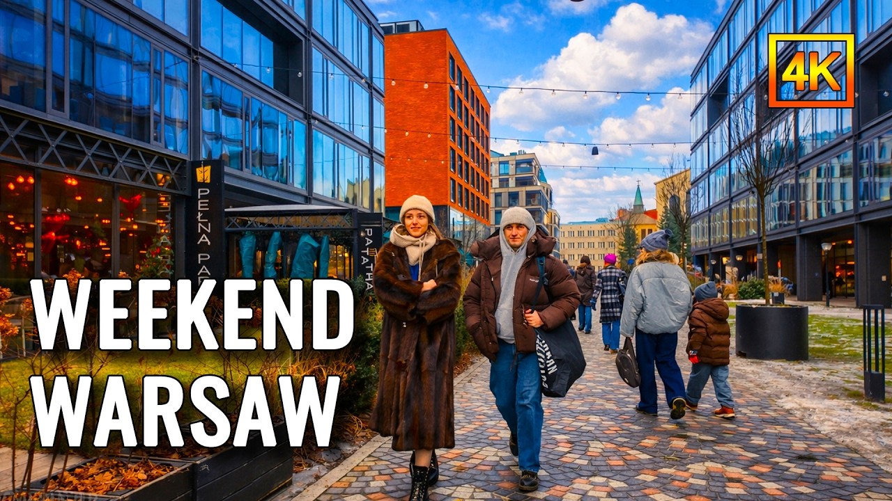 The Perfect Weekend Atmosphere – Warsaw City Walking Tour | 4K HDR