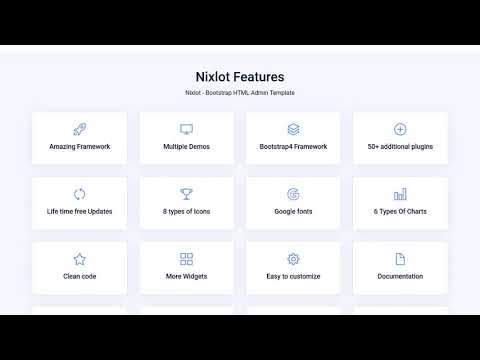 Nixlot –  HTML5 Bootstrap Admin Template