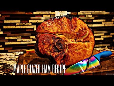 Smoked Maple Glazed Ham Recipe!