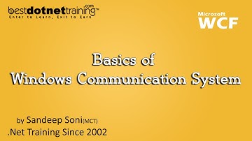 Basics of Windows Communication System (WCF) - WCF Training