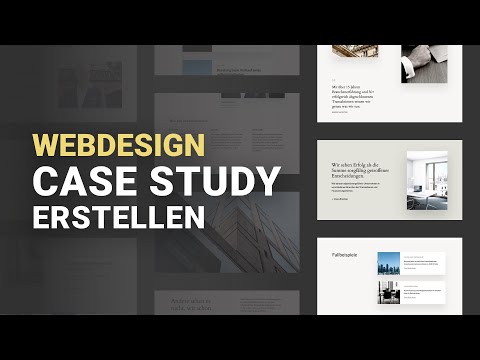 Eine Webdesign Case Study erstellen - Website Portfolio aufbauen