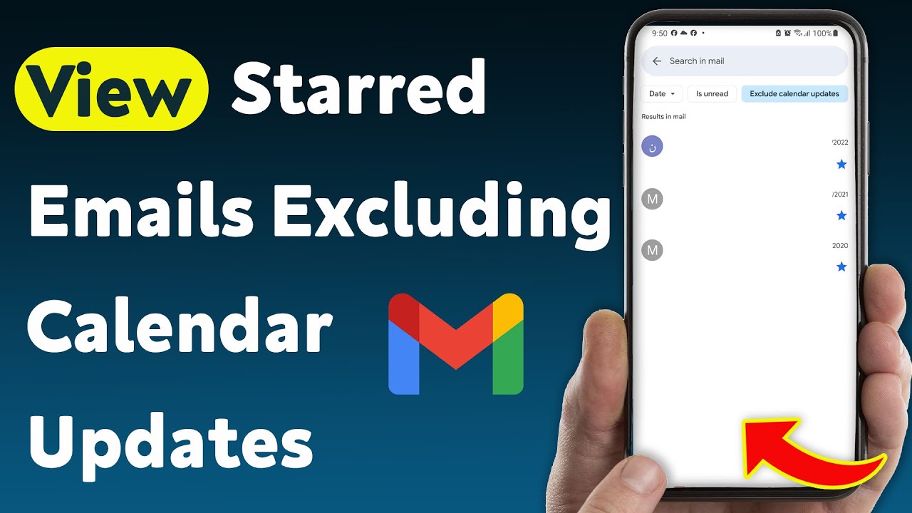 How To View Starred Emails Excluding Calendar Updates On Gmail (Updated)