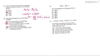#57-60 , 1982 SAT Chemistry Test