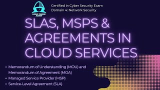 Cloud Services: SLAs, MSPs, and Agreements | 1.4.5 Domain 4 CC Exam | BlueHat CyberSec Academy