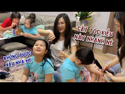Video Cắt Tóc TẠI NHÀ theo cách học trên mạng NHANH GỌN LẸ |... - YouTube