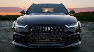 2017 Audi RS6 Performance blacked out 605hp - exterior, interior, acceleration etc