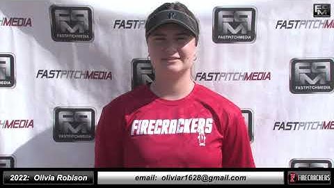 2022 Olivia Robison Committed Idaho State - Catcher & 3rd Base Softball Skills Video - Firecrackers