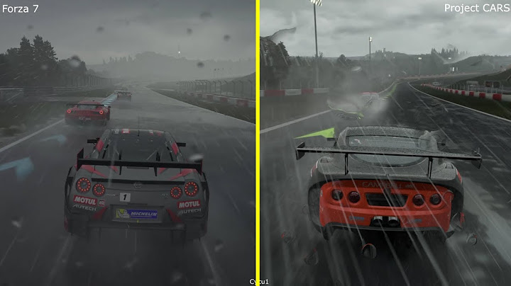 Forza 7 vs Project Cars   Xbox One X vs PS4 Pro 4K Rain Effect Comparison