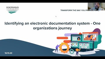 Webinar | Identifying an Electronic Documentation System - One Organizations Journey