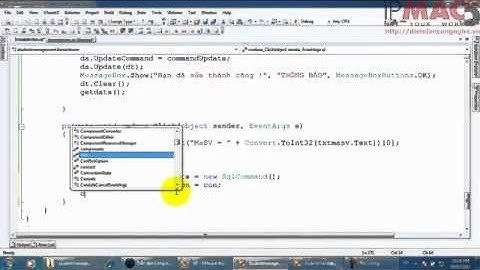 Bài 4  Viết chức năng sửa và xóa cho chương trình Quản lý sinh viên