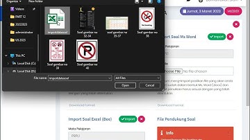 SETTING DAN UPLOAD SOAL DI APLIKASI CBT