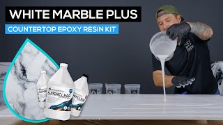 White Marble Plus Countertop Epoxy Kit - Superclear Epoxy Systems White Marble Plus Countertop Epoxy Kit - Superclear Epoxy Systems