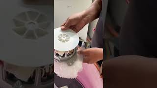 ¿Motor quemado? 💥 Marcó megaohmios. ¡Instalamos repuesto nuevo y la lavadora quedó lista! 🛠️ #fixit