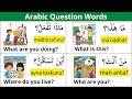 Arabic Question Words For Beginners How To Ask Questions In Arabic Learn Arabic Grammar 
