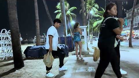 [4K] Best quality! Beach Road Pattaya 2025! So Many Freelancers waiting!