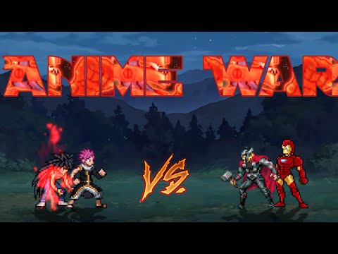 Natsu All Form Yusuke Demon VS Thor Iron Man In Jump Force Mugen