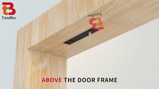 TamBee Hidden Pivot Door Hinge with Ball Catch Installation: Step-by-Step Guide with Measurement